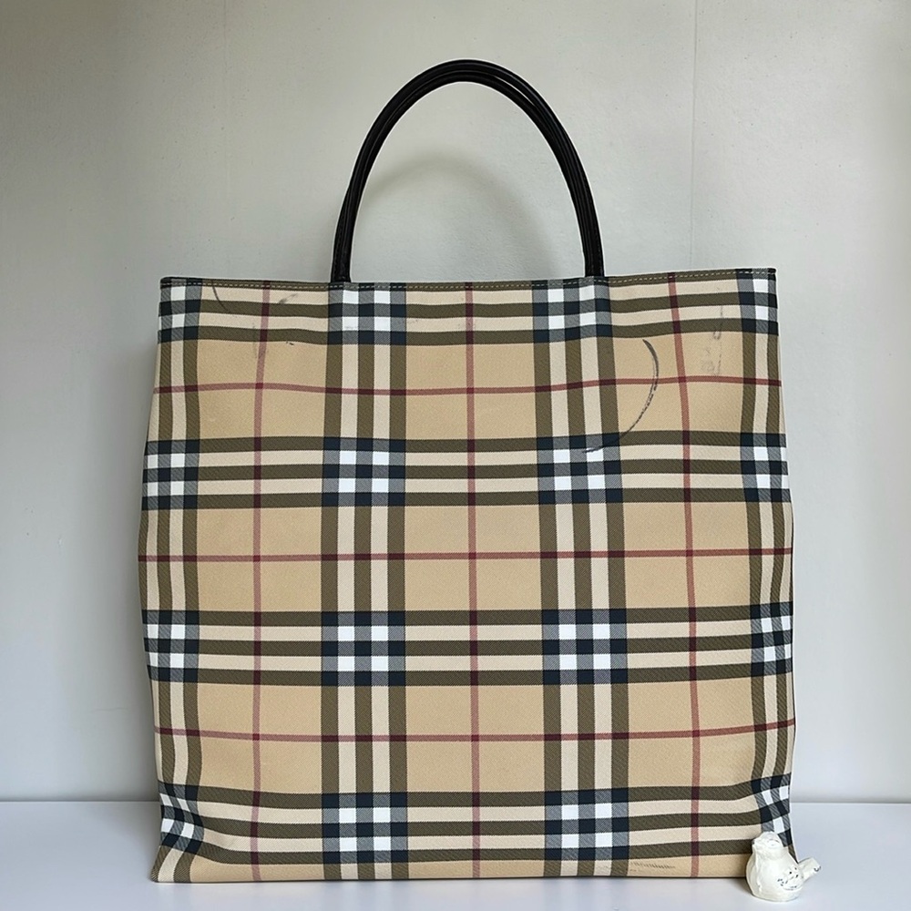 BURBERRY Nova Check Tote Bag - Picture 2 of 16